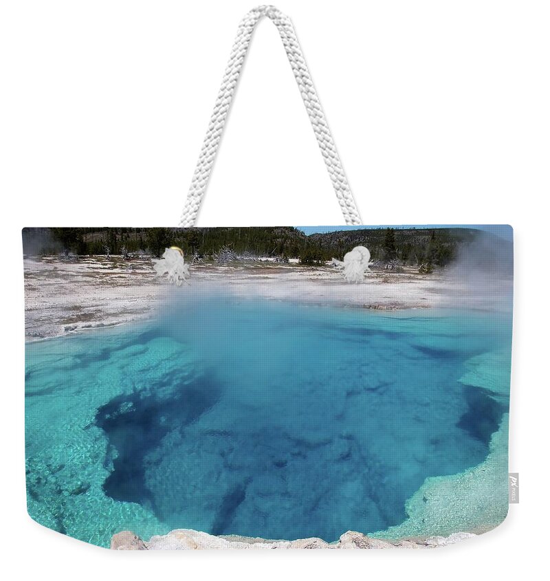 Outdoors Weekender Tote Bag featuring the photograph Sapphire Pool by Photograph By Michael Schwab