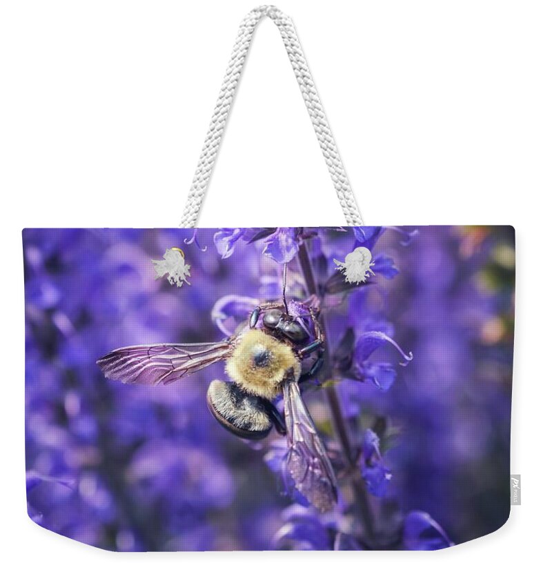 Bumblebee Weekender Tote Bag featuring the photograph Save the Bees by Shannon Kelly