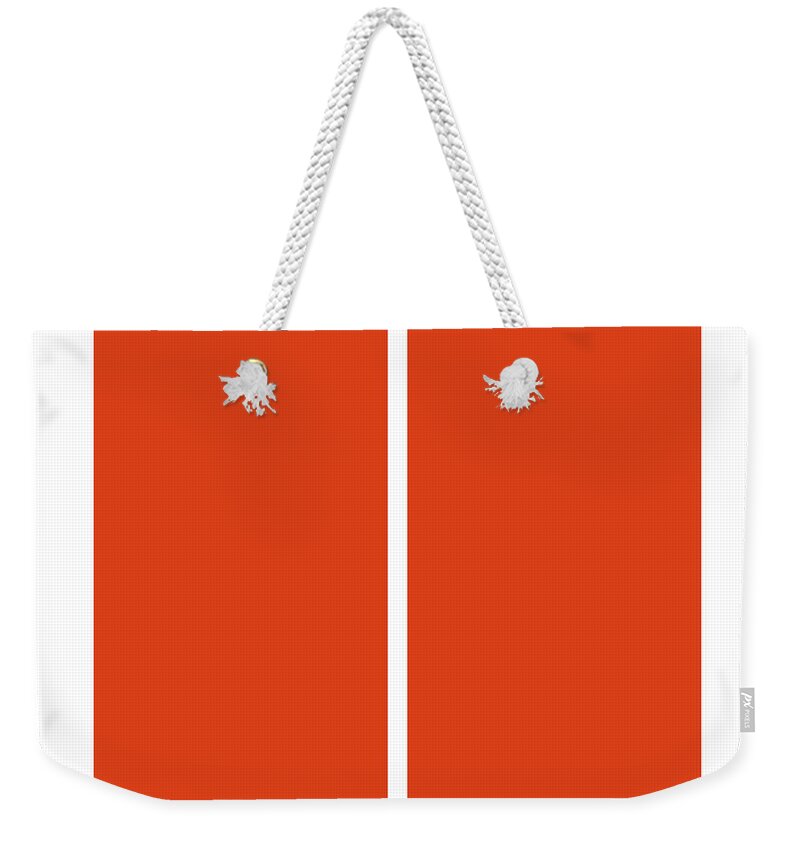 Richard Reeve Weekender Tote Bag featuring the digital art Schisma 1 by Richard Reeve