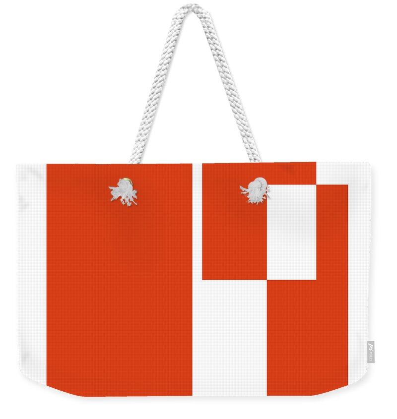 Richard Reeve Weekender Tote Bag featuring the digital art Schisma 13 by Richard Reeve