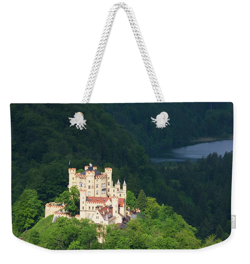 Standing Water Weekender Tote Bag featuring the photograph Schloss Hohenschwangau, Bavaria, Germany by Laurie Noble
