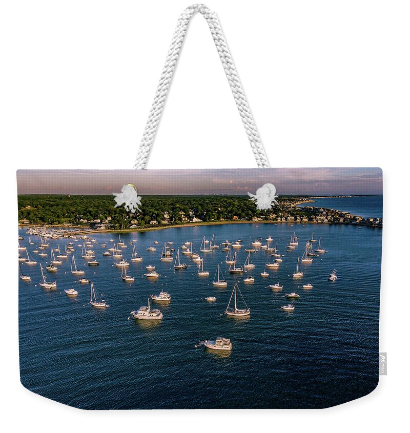 Harbor Weekender Tote Bag featuring the photograph Scituate harbor by William Bretton