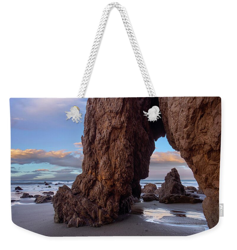 00568896 Weekender Tote Bag featuring the photograph Sea Arch, El Matador State Beach, California by Tim Fitzharris