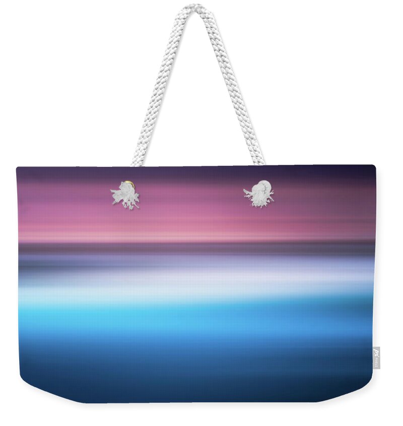 Scenics Weekender Tote Bag featuring the photograph Seascape Sunrise Abstract by Paul Mcgee