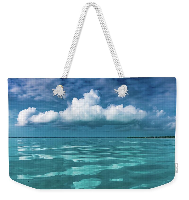 Bahamas Weekender Tote Bag featuring the photograph Seaside in the Abaco Islands by Sandra Foyt