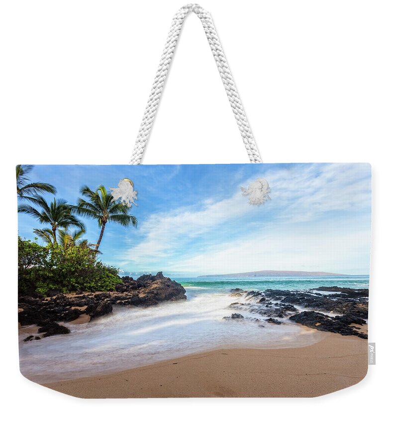 Maui Secrets Weekender Tote Bag featuring the photograph Secret Cove maui by Chris Spencer
