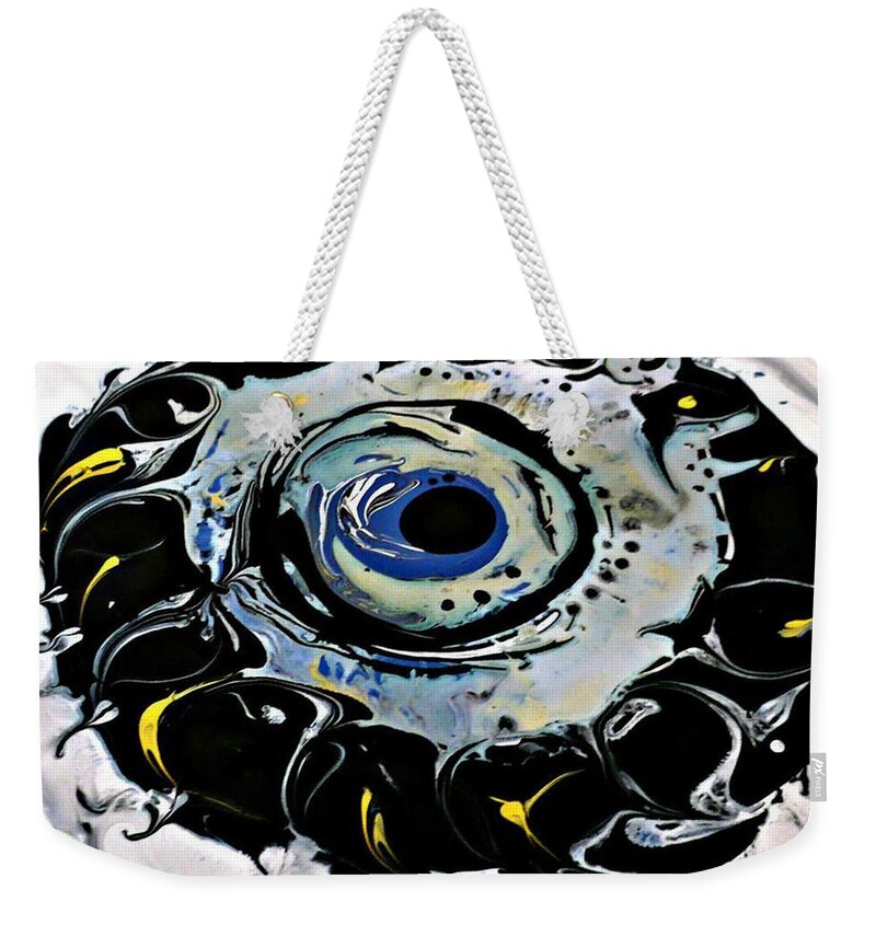 Painting Weekender Tote Bag featuring the painting Sgc.m87 by 'REA' Gallery
