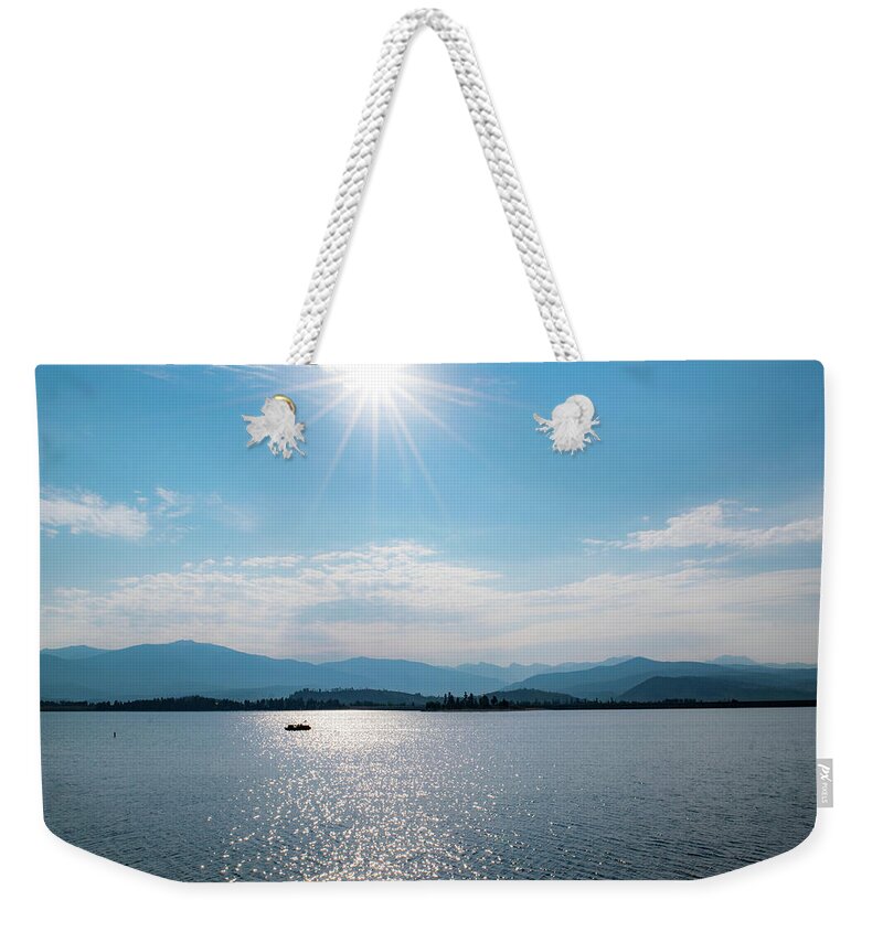 Lake Weekender Tote Bag featuring the photograph Shadow Mountain Lake by Nicole Lloyd