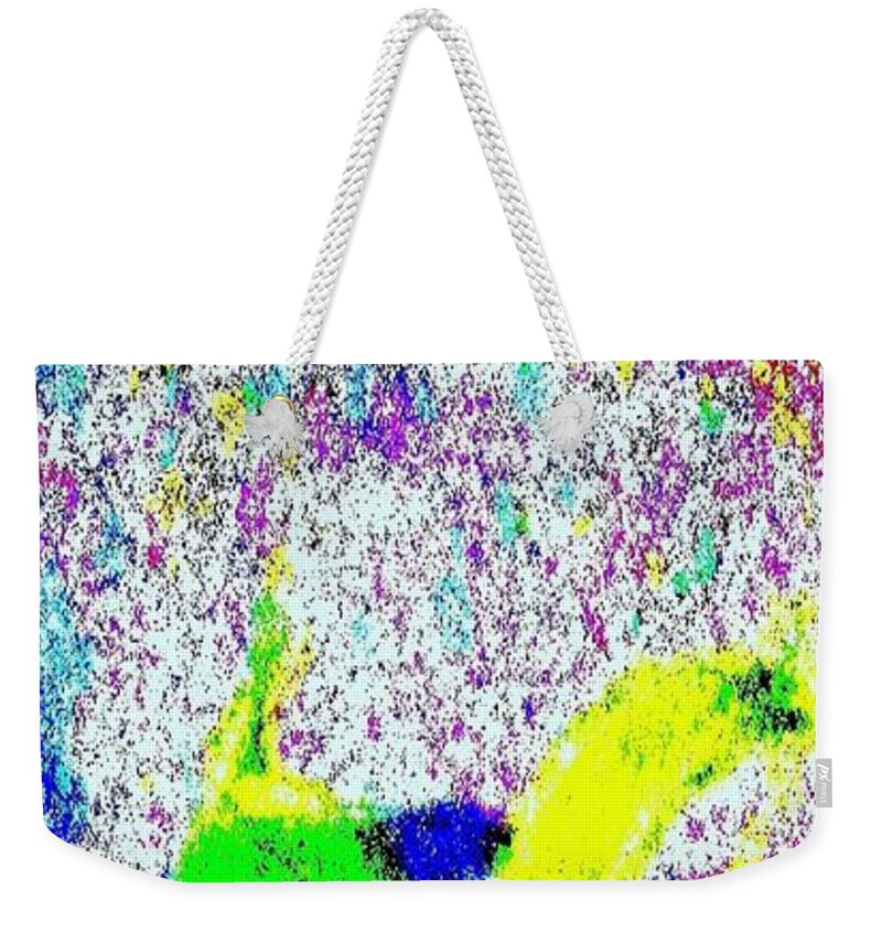 Light Weekender Tote Bag featuring the photograph Shattered - Light - An Experiment by VIVA Anderson