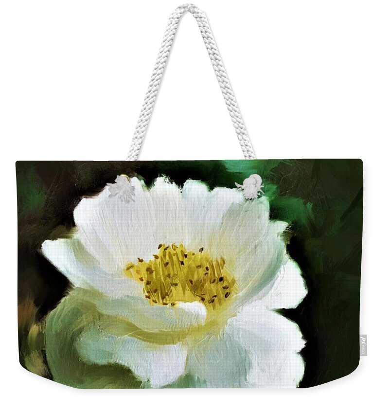 Rose Weekender Tote Bag featuring the digital art Simple Beauty by Diane Chandler
