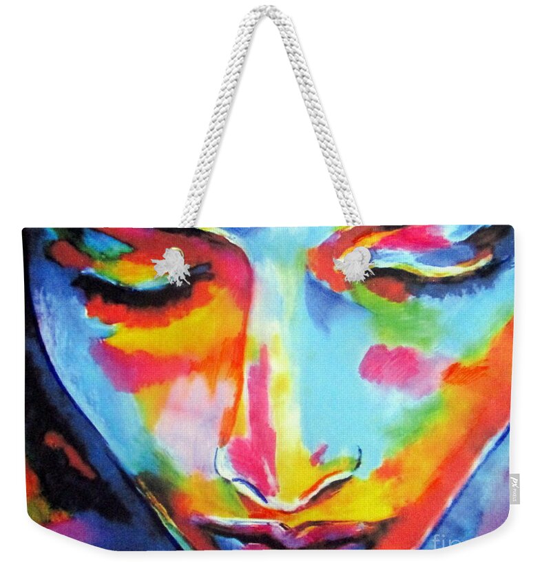 Portraits For Sale Weekender Tote Bag featuring the painting Sipapu by Helena Wierzbicki