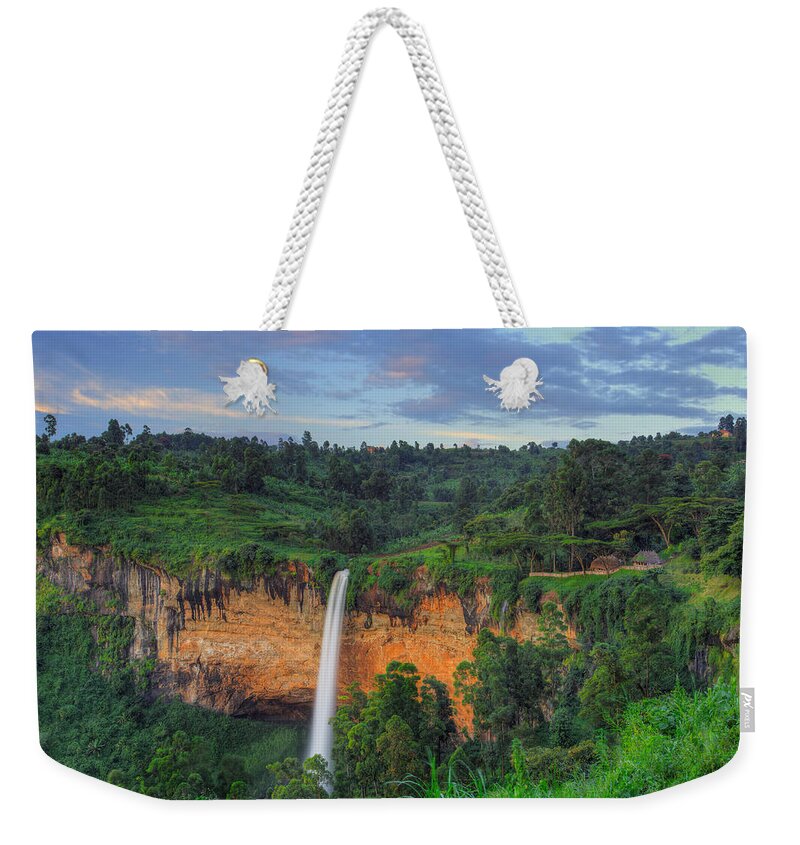 Sipi Weekender Tote Bag featuring the photograph Sipi Falls by Peter Kennett