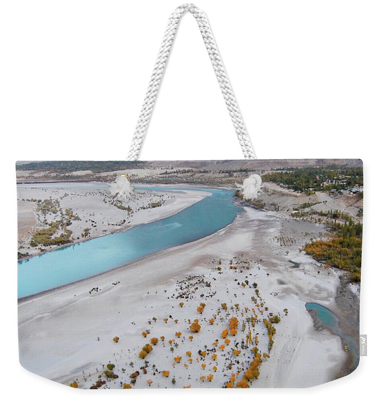 Scenics Weekender Tote Bag featuring the photograph Skardu - View From Kharpocho Fort by M.omair
