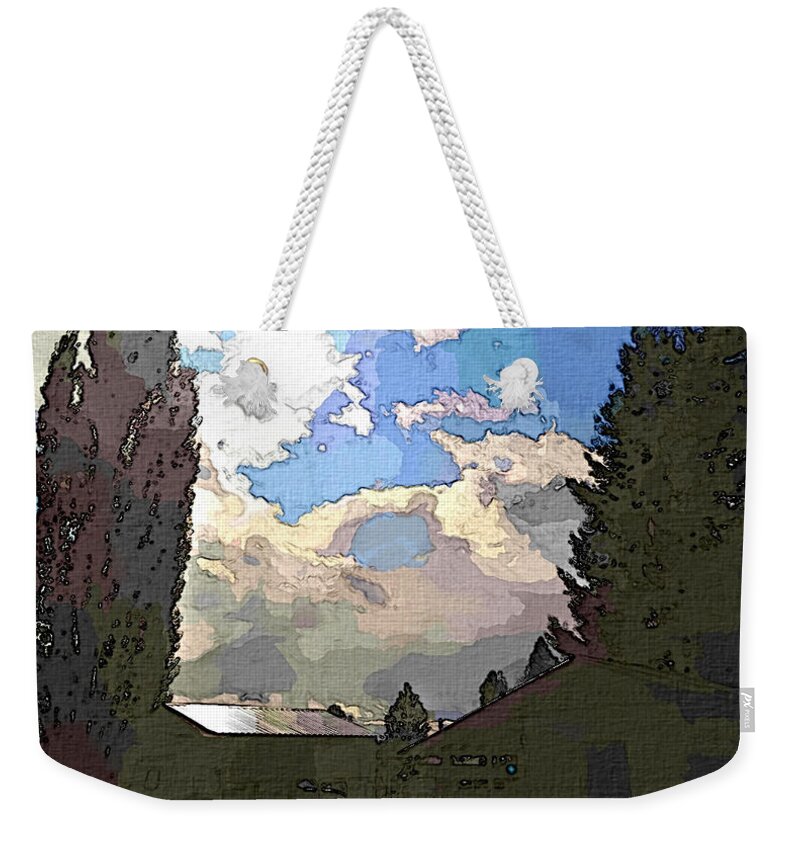 Trees Weekender Tote Bag featuring the photograph Sky Drama by Robert Bissett