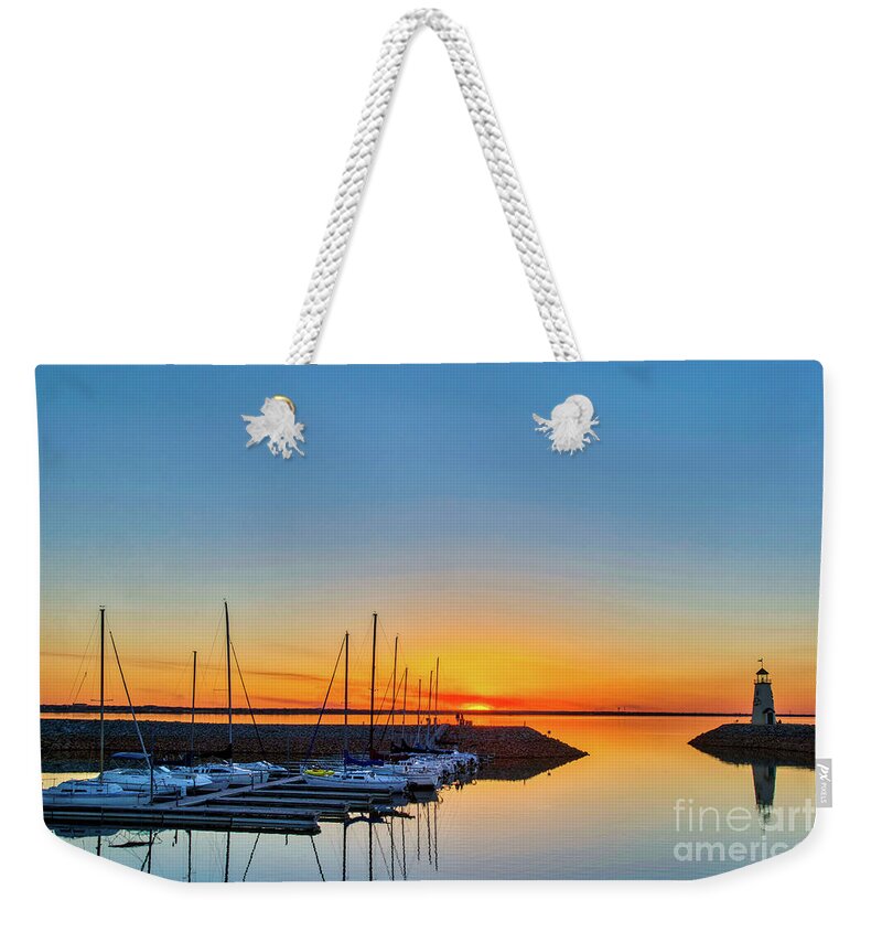 Reflections Weekender Tote Bag featuring the photograph Sleeping yachts by Paul Quinn