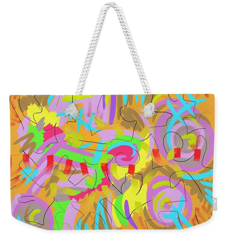 Sleepless Weekender Tote Bag featuring the digital art Sleepless by Chani Demuijlder