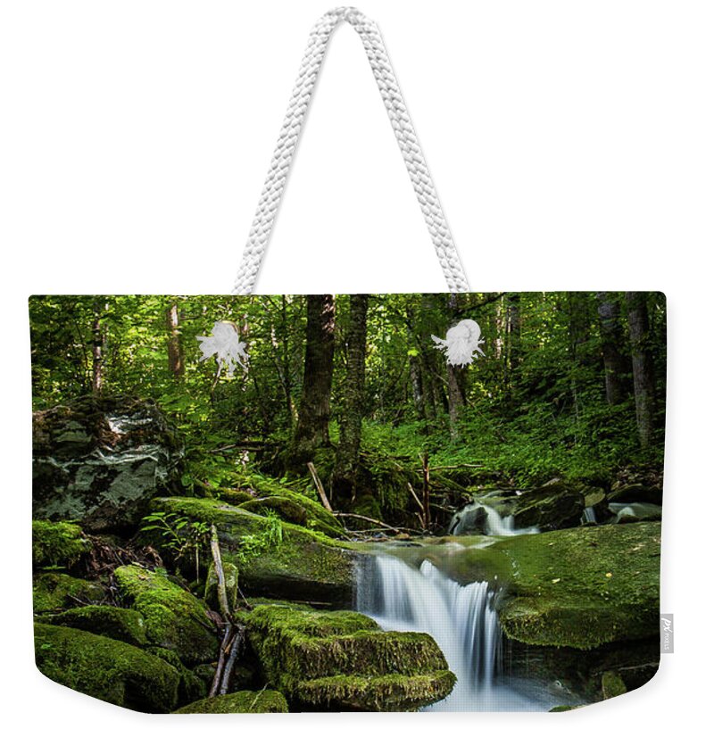 Smokey Mountains Weekender Tote Bag featuring the photograph Smokey Mountain Serenity by Randall Allen