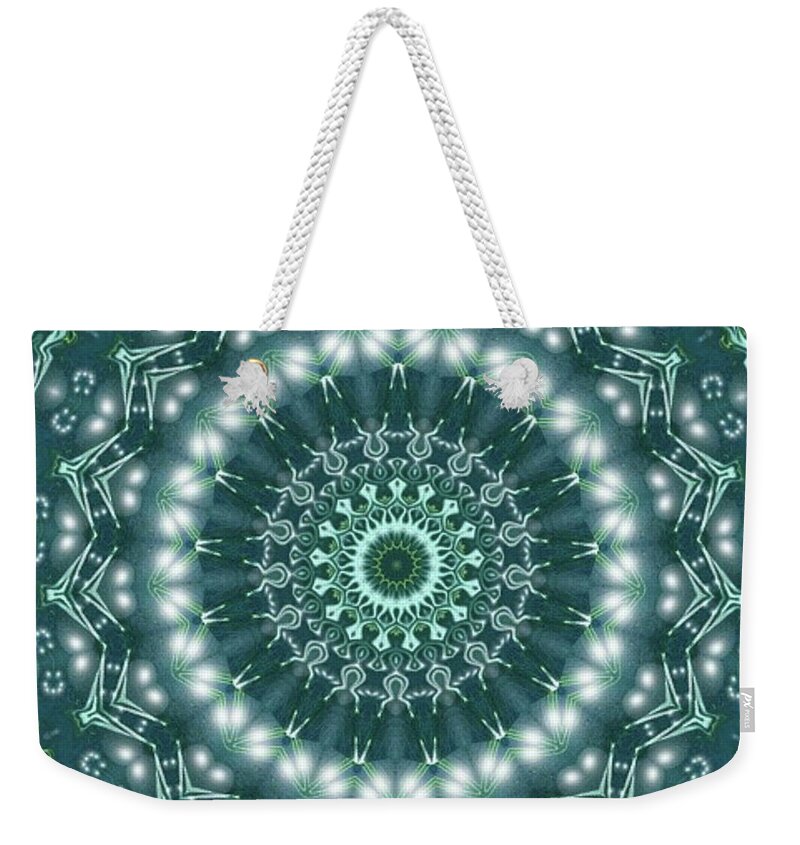  Weekender Tote Bag featuring the digital art Snow Angel by Designs By L