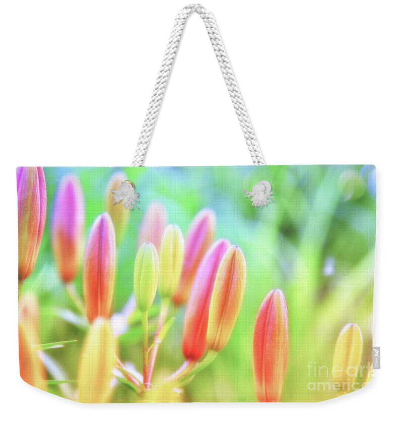 Garden Weekender Tote Bag featuring the photograph Soft and Light 25 by Becqi Sherman