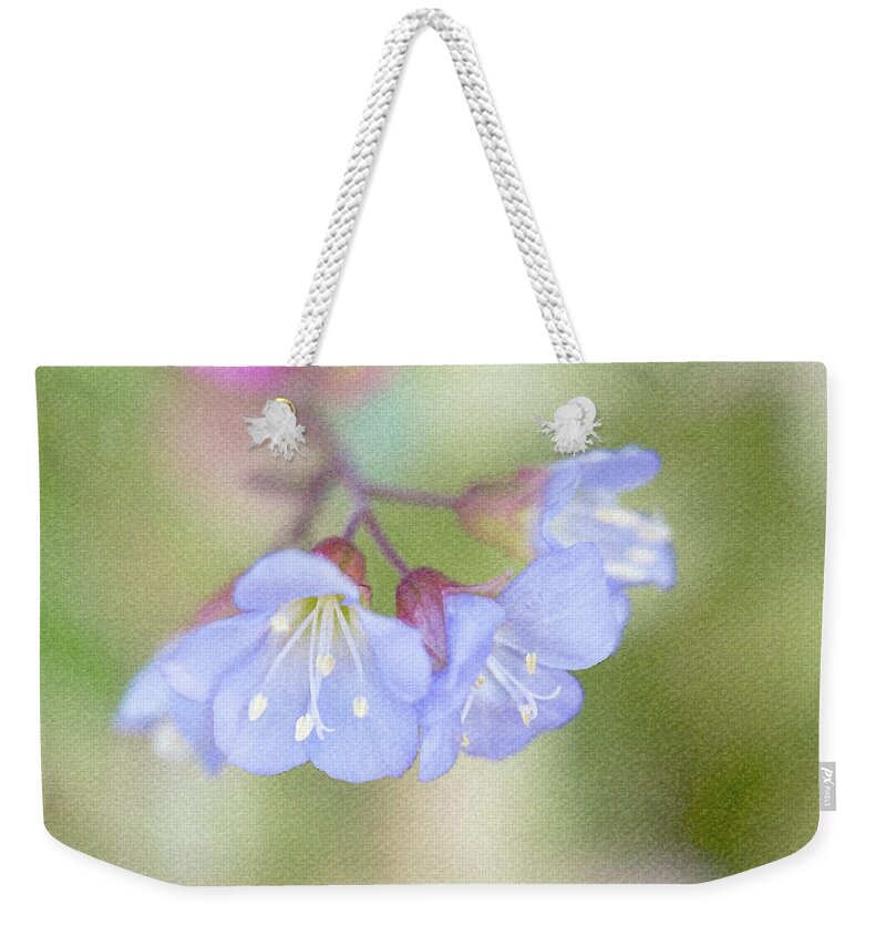 Flowers Weekender Tote Bag featuring the photograph Softly Polemonium by Tanya C Smith