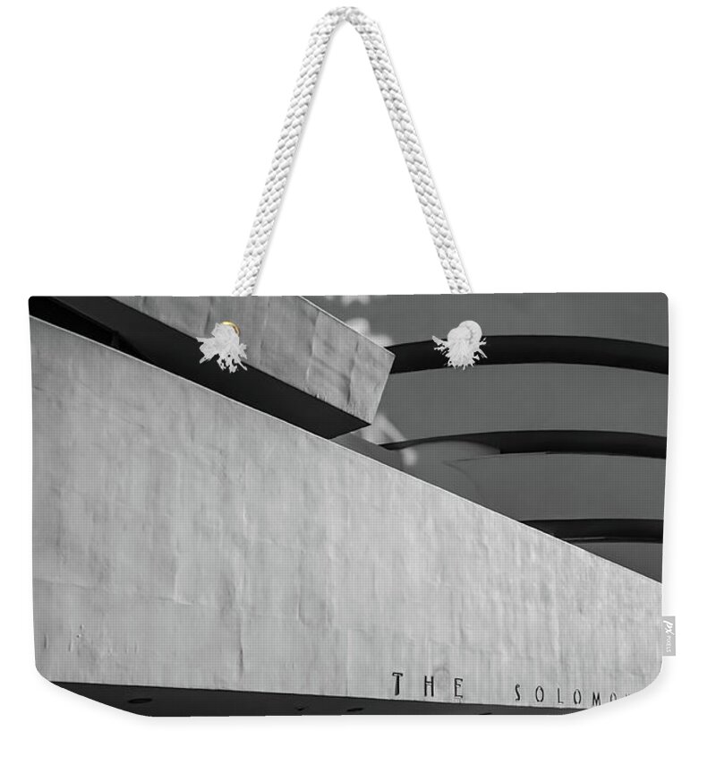 Solomon R Guggenheim Weekender Tote Bag featuring the photograph Solomon R Guggenheim Museum by Michael Hope