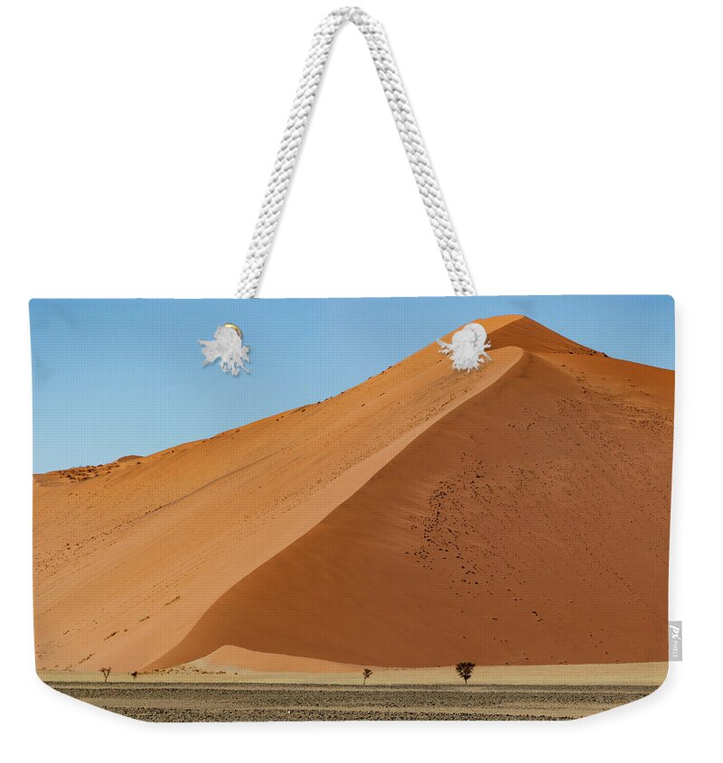 Landscape Weekender Tote Bag featuring the photograph Sossusvlei desert 2 by Mache Del Campo