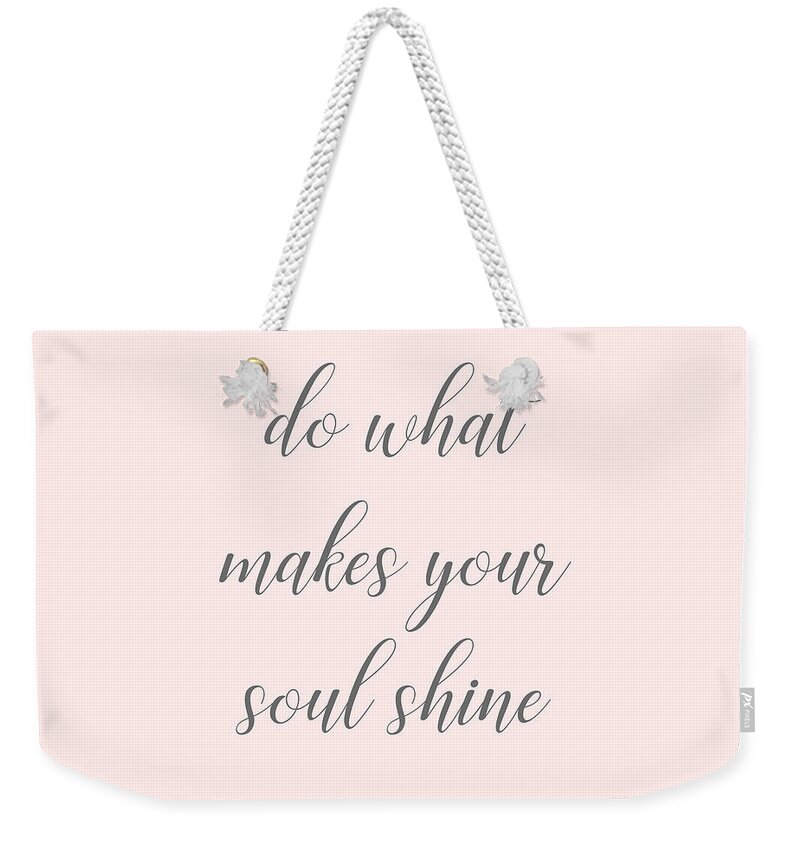 Soul Shine Weekender Tote Bag featuring the digital art Soul Shine by Sharon Mau