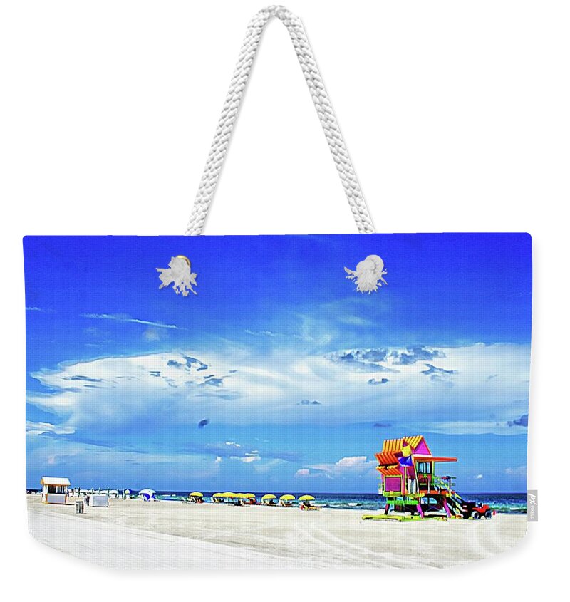 South Beach Weekender Tote Bag featuring the photograph South Beach by Stoney Lawrentz
