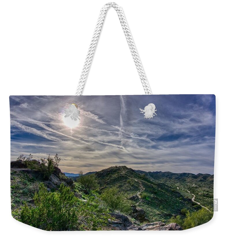 Sunsets Weekender Tote Bag featuring the photograph South Mountain Depth by Anthony Giammarino
