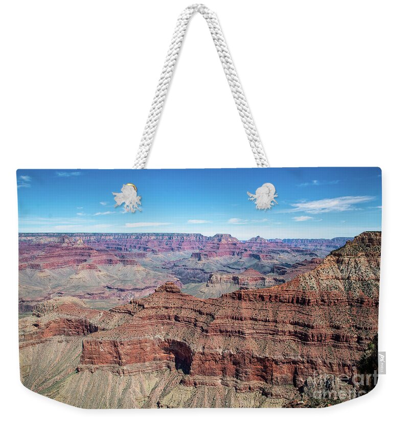 America Weekender Tote Bag featuring the photograph South Rim View by Ed Taylor