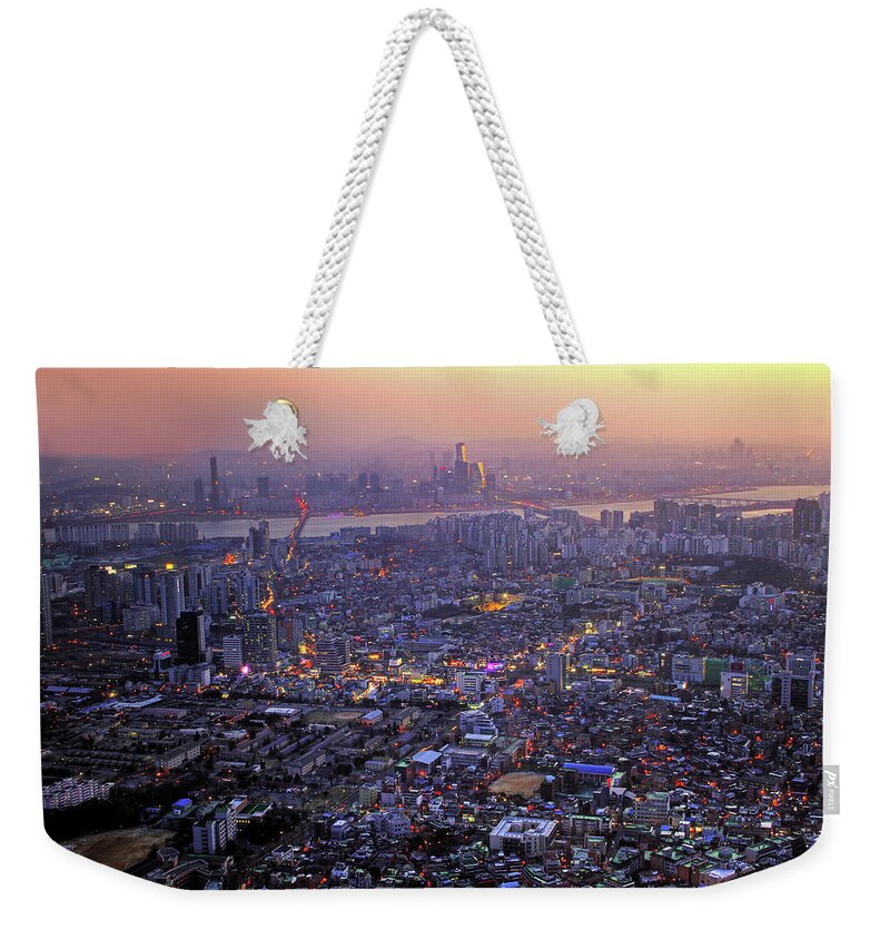 Downtown District Weekender Tote Bag featuring the photograph Southside Of Seoul by Thomas Ruecker
