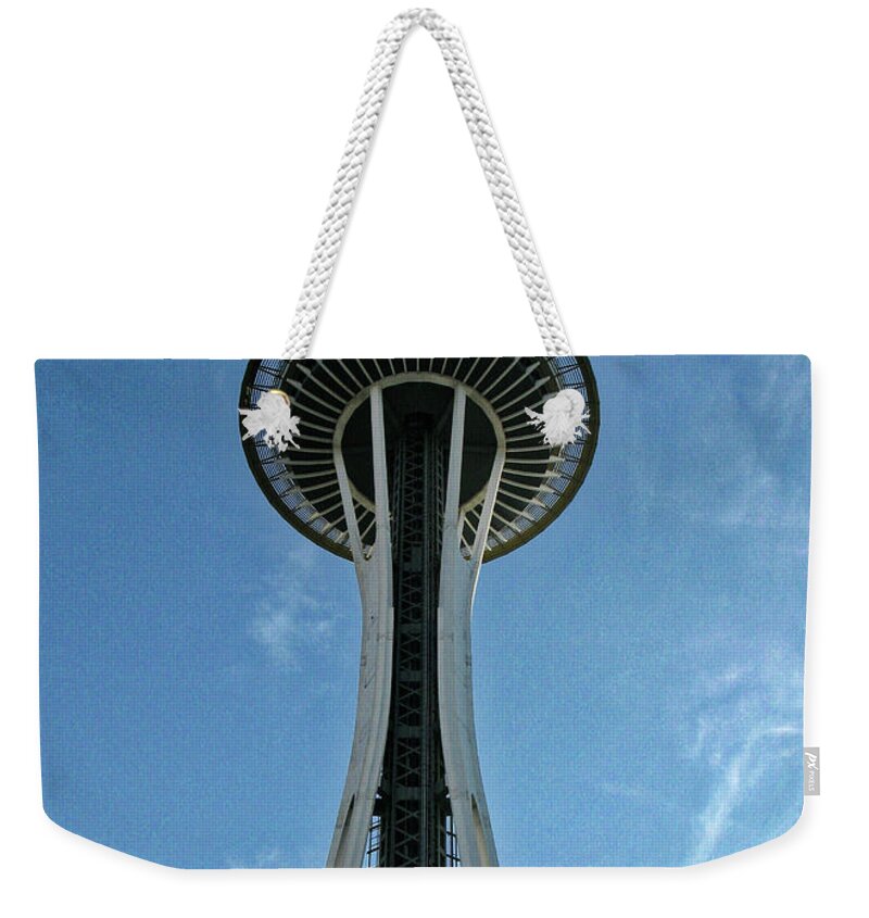 Seattle Weekender Tote Bag featuring the photograph Space Needle, Seattle by Segura Shaw Photography
