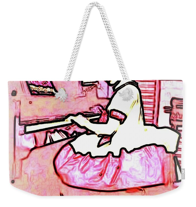 Affordable Weekender Tote Bag featuring the photograph Special Perfomance by Judy Kennedy
