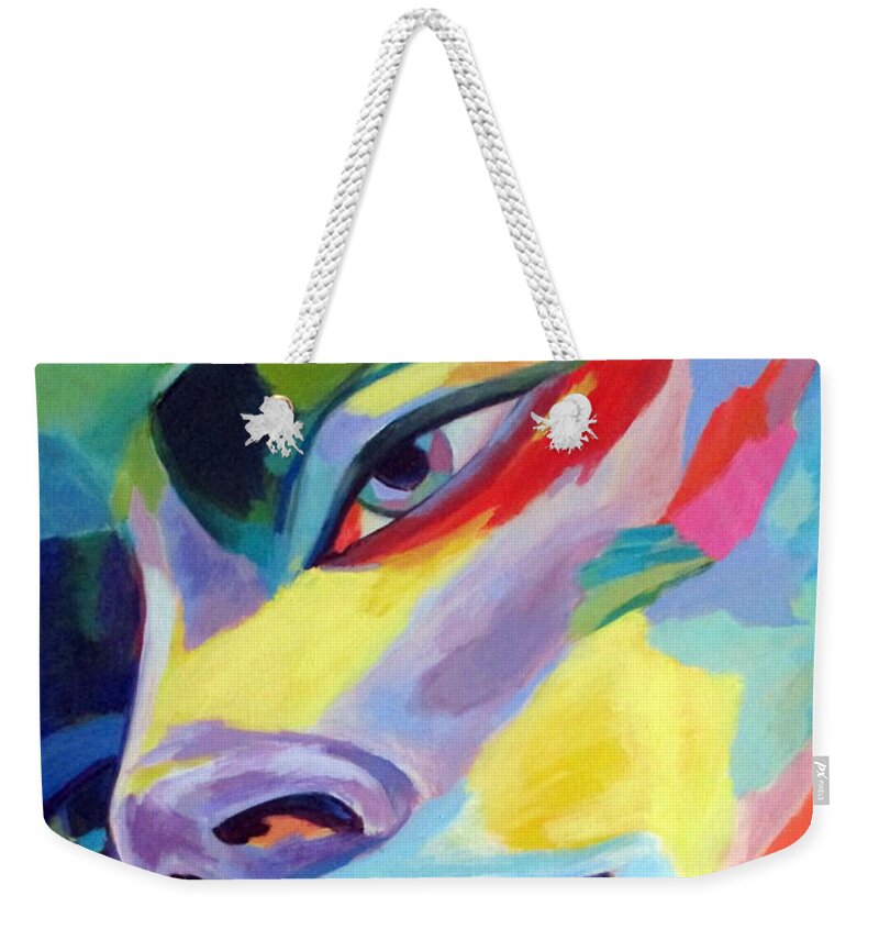Affordable Paintings For Sale Weekender Tote Bag featuring the painting Spellbound heart by Helena Wierzbicki