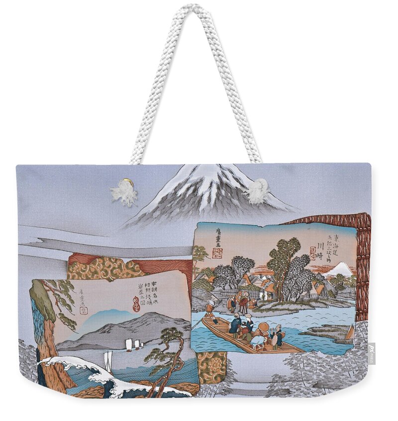  Weekender Tote Bag featuring the digital art Spirit of Japan M9 by Miho Kanamori