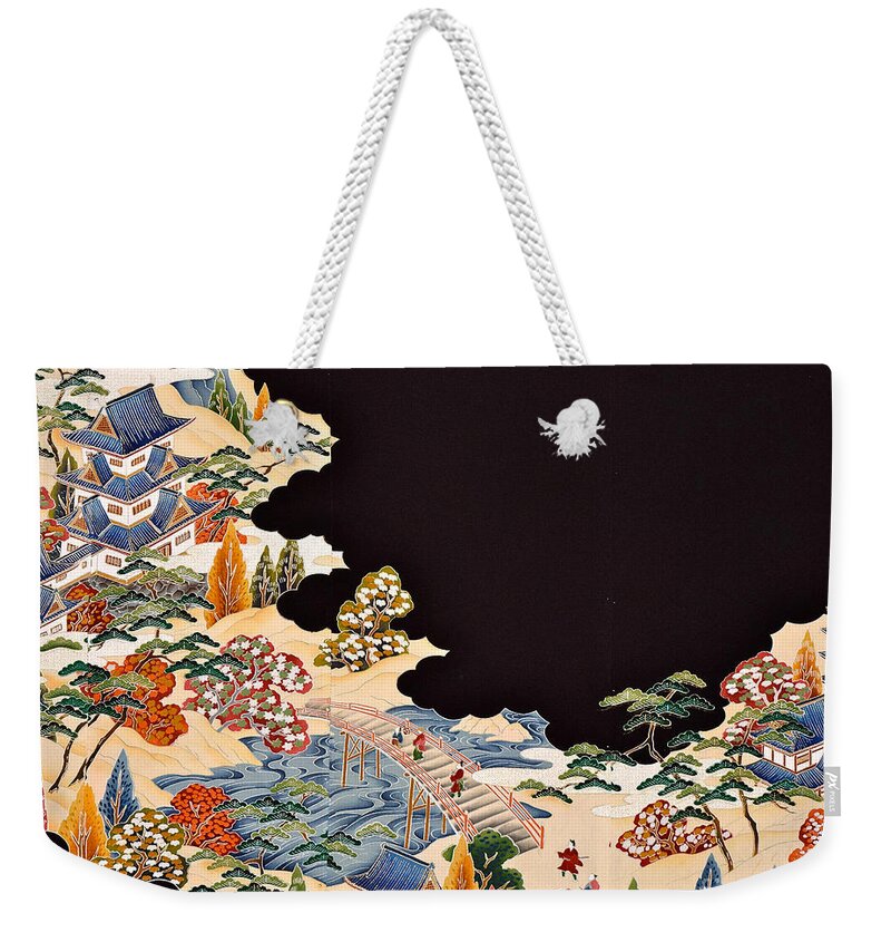 Weekender Tote Bag featuring the digital art Spirit of Japan T11 by Miho Kanamori