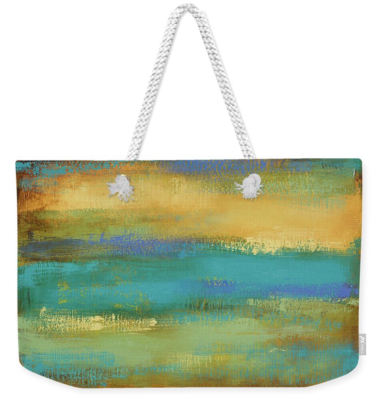 Spring Weekender Tote Bag featuring the painting Spring Landscape by Lanie Loreth