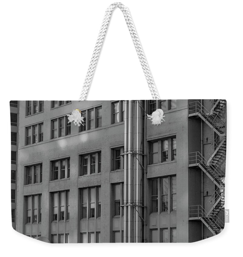 Chicago Weekender Tote Bag featuring the photograph Squares and Lines by Laura Hedien