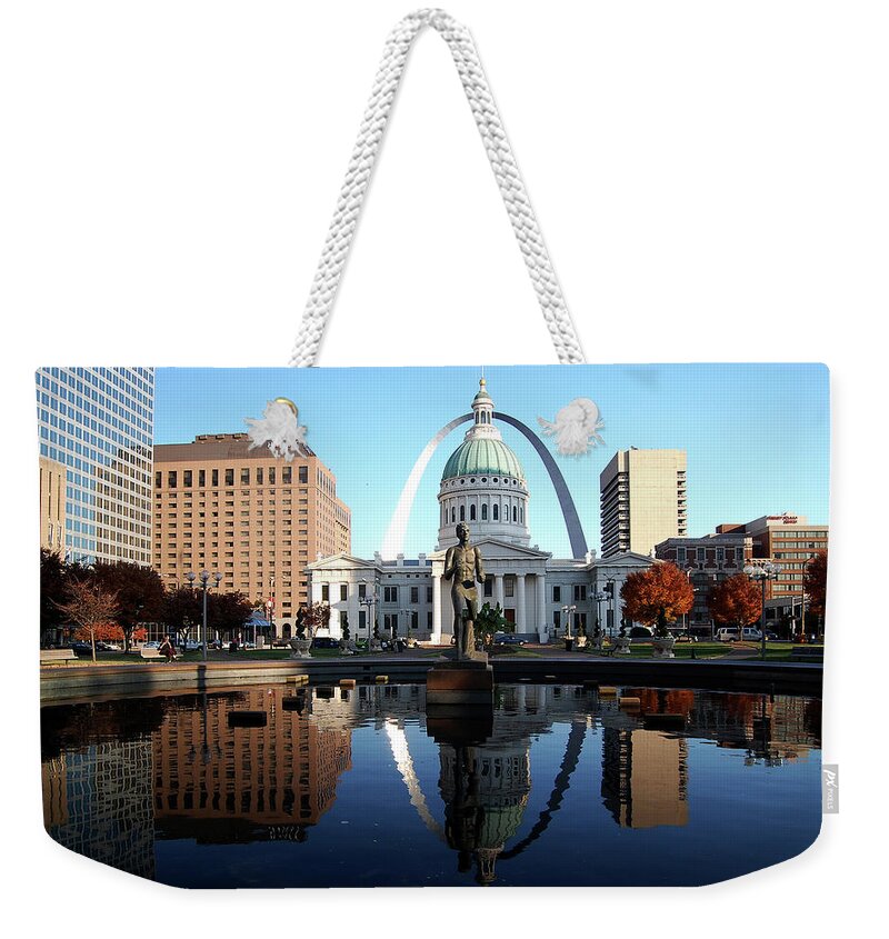 St Louis Blues Weekender Tote Bag by Suman Roychoudhury 