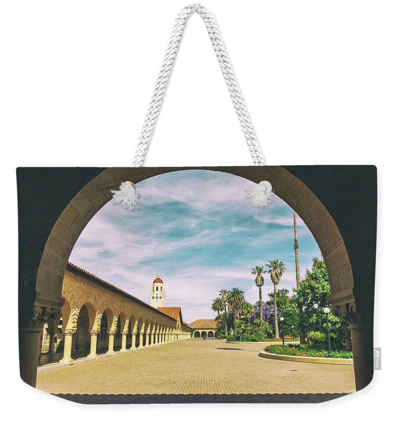 Architectures Weekender Tote Bag featuring the photograph Stanford University Campus 2 by Jonathan Nguyen
