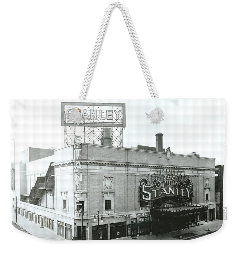 Theater Weekender Tote Bag featuring the photograph Stanley Theatre, Philadelphia by Unknown