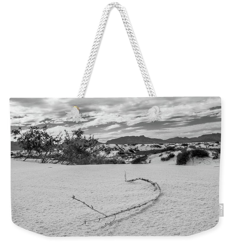 White Sands Weekender Tote Bag featuring the photograph Sticky Sand by Adam Reinhart