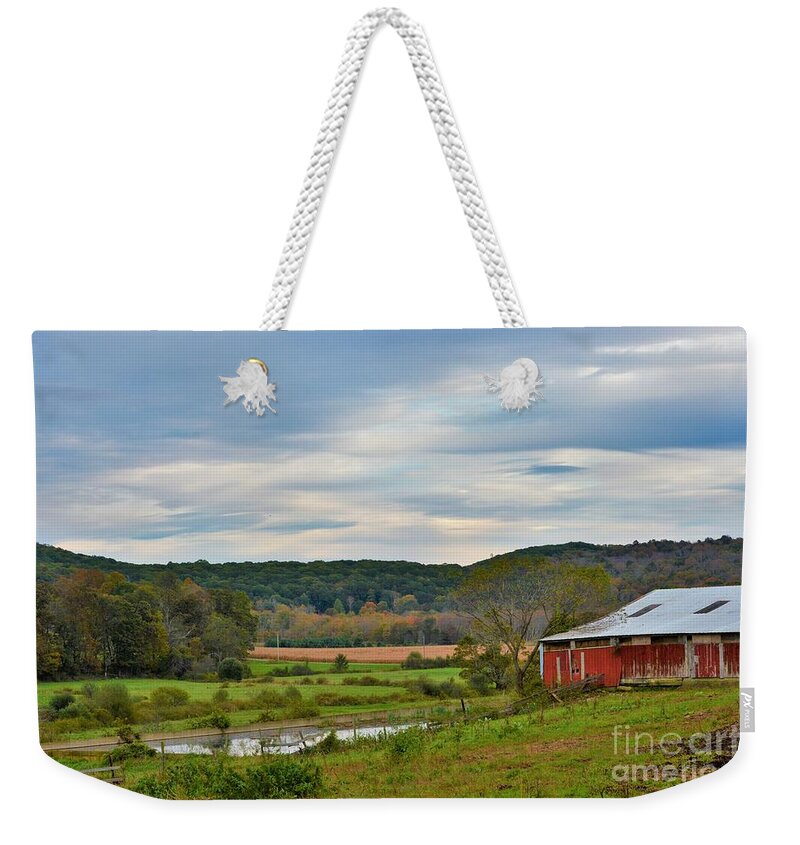 Landscape Weekender Tote Bag featuring the photograph Still by Dani McEvoy