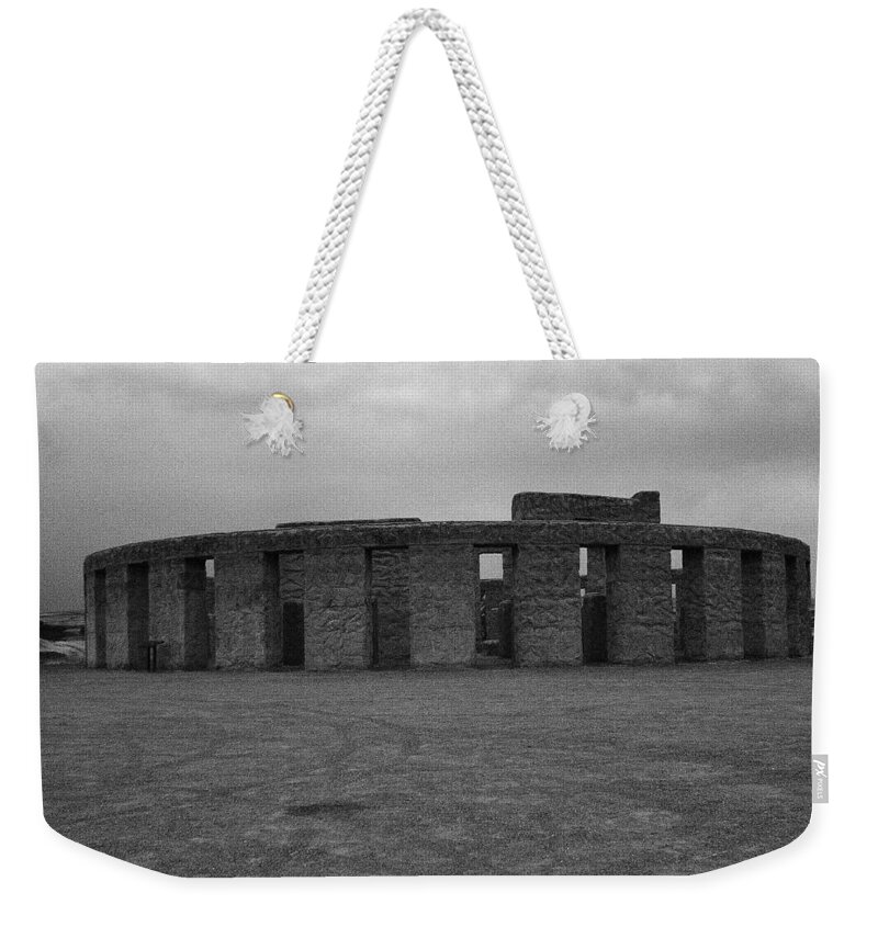 Stonehenge Weekender Tote Bag featuring the photograph Stonehenge Memorial by Jean Evans