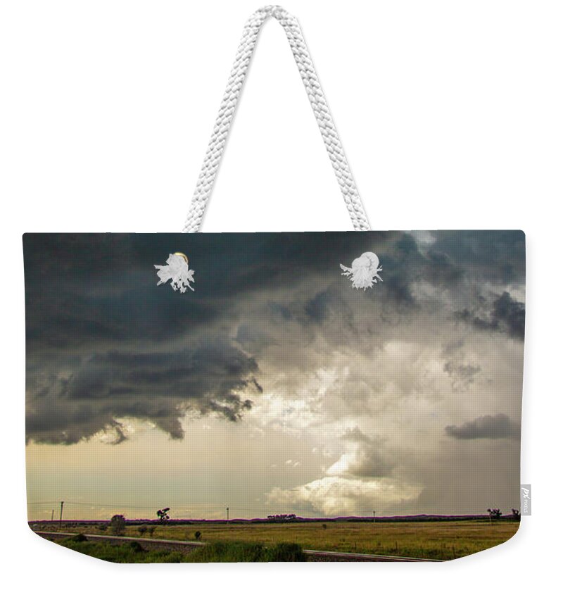 Nebraskasc Weekender Tote Bag featuring the photograph Storm Chasin in Nader Alley 012 by NebraskaSC