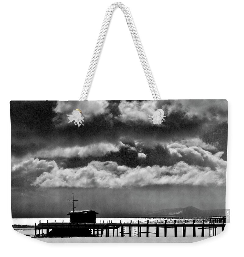 Storm Tahoe Weekender Tote Bag featuring the photograph Stormy Skies by Neil Pankler