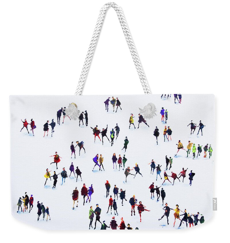 Striking A Pose Weekender Tote Bag featuring the painting Striking a Pose by Neil McBride