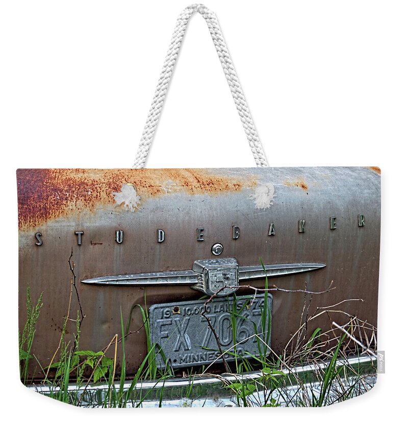 Studebaker Weekender Tote Bag featuring the photograph Studebaker #18 by James Clinich