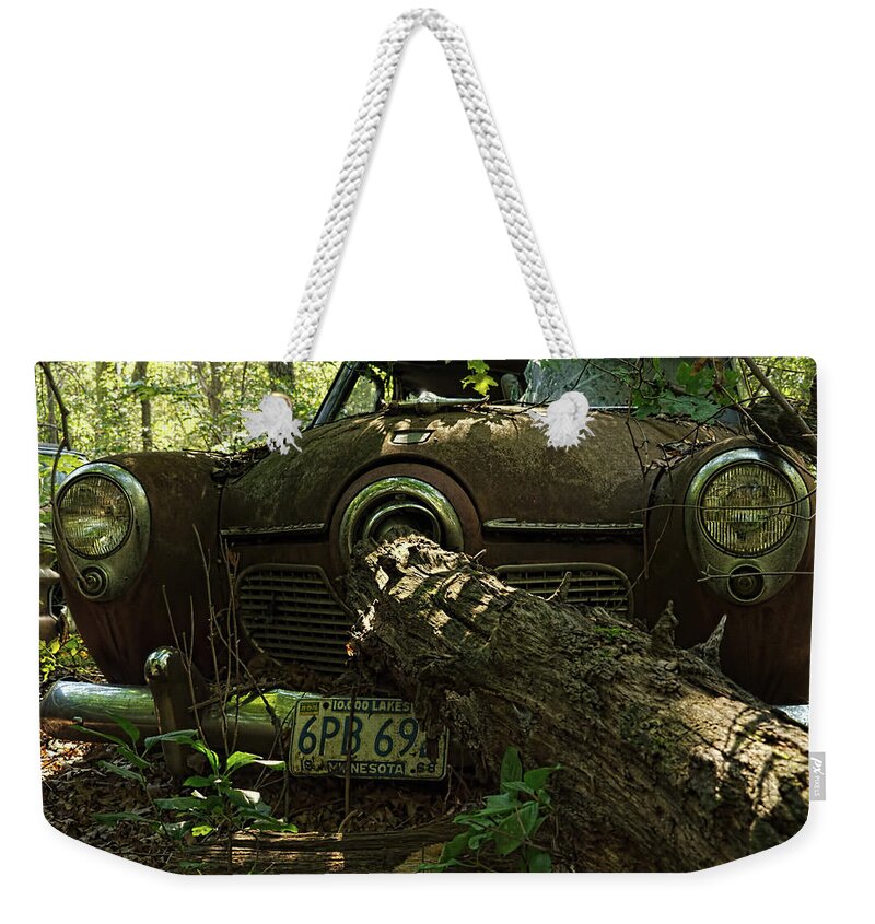 Studebaker Weekender Tote Bag featuring the photograph Studebaker #2 by James Clinich
