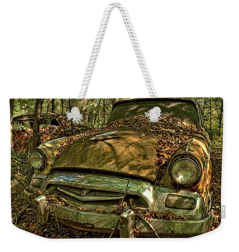 Studebaker Weekender Tote Bag featuring the photograph Studebaker #8 by James Clinich